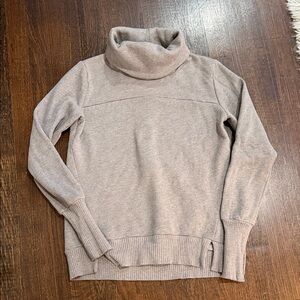 ALO Cozy Tan Turtleneck Sweater, XS